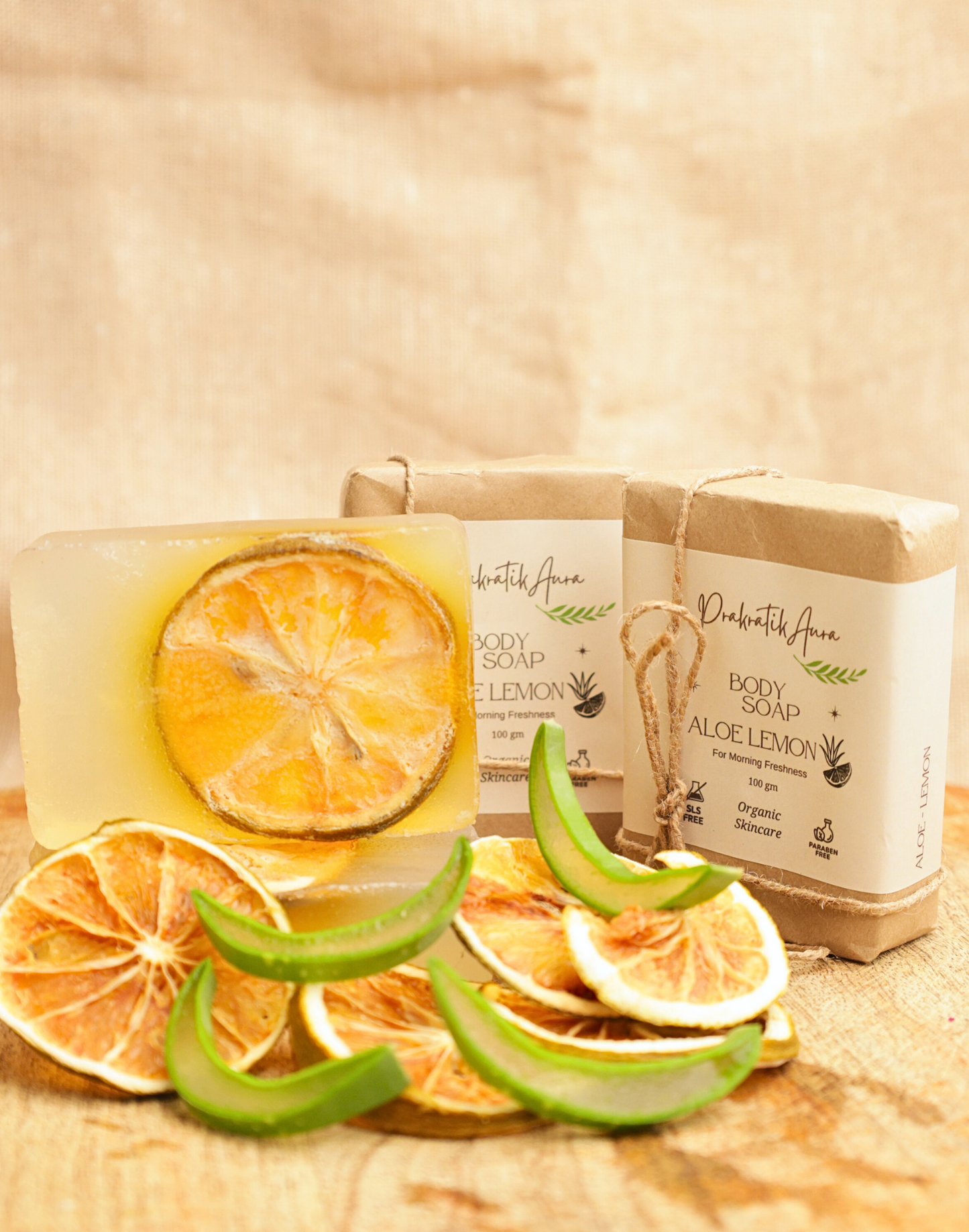 Handmade Aloe Lemon Body Soap