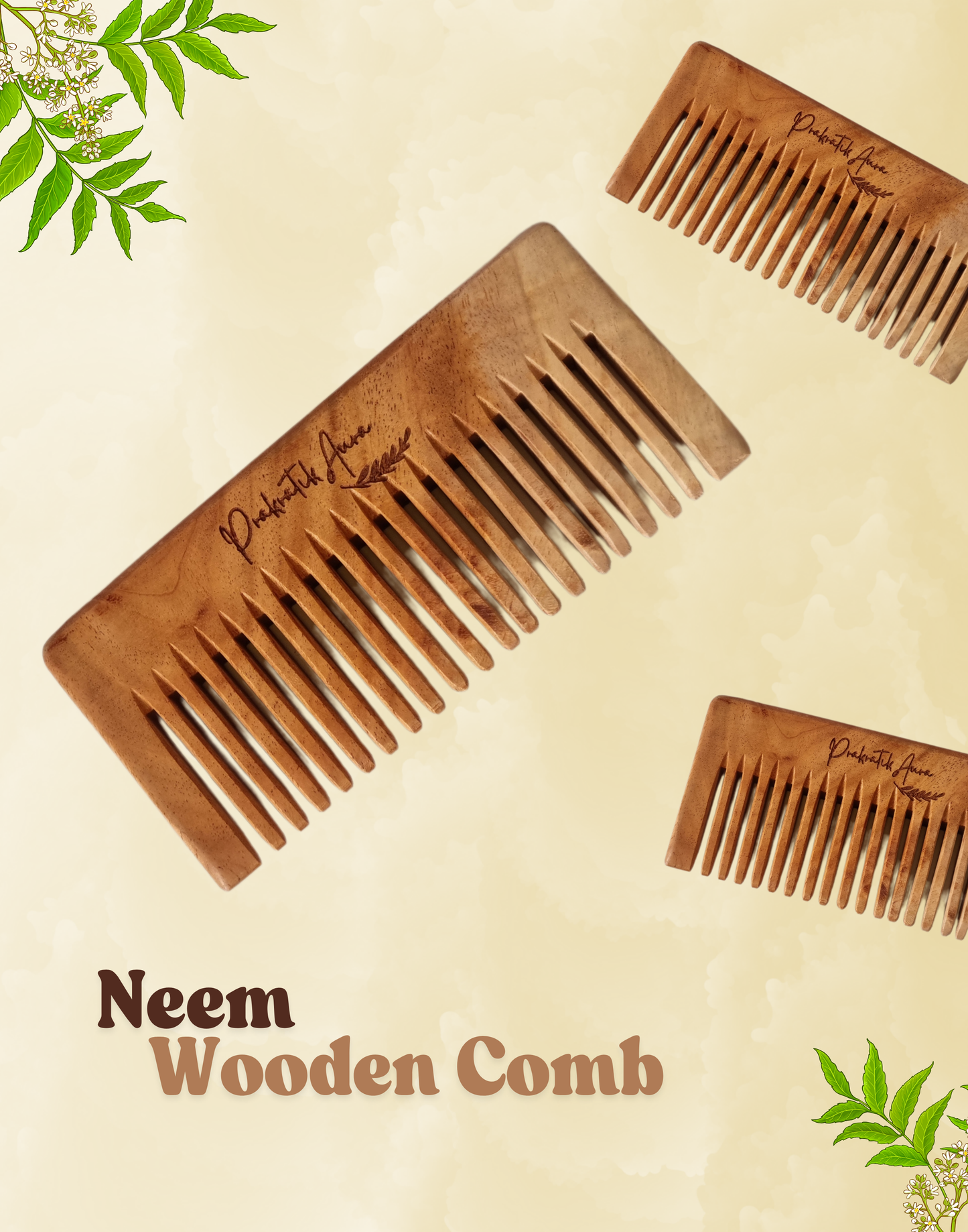 Shampoo Neem Wooden Comb
