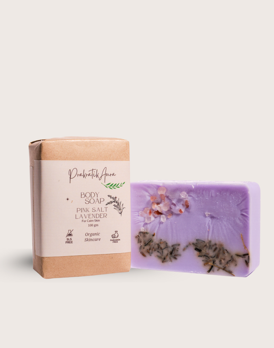 Handmade Pink Salt Lavender Body Soap