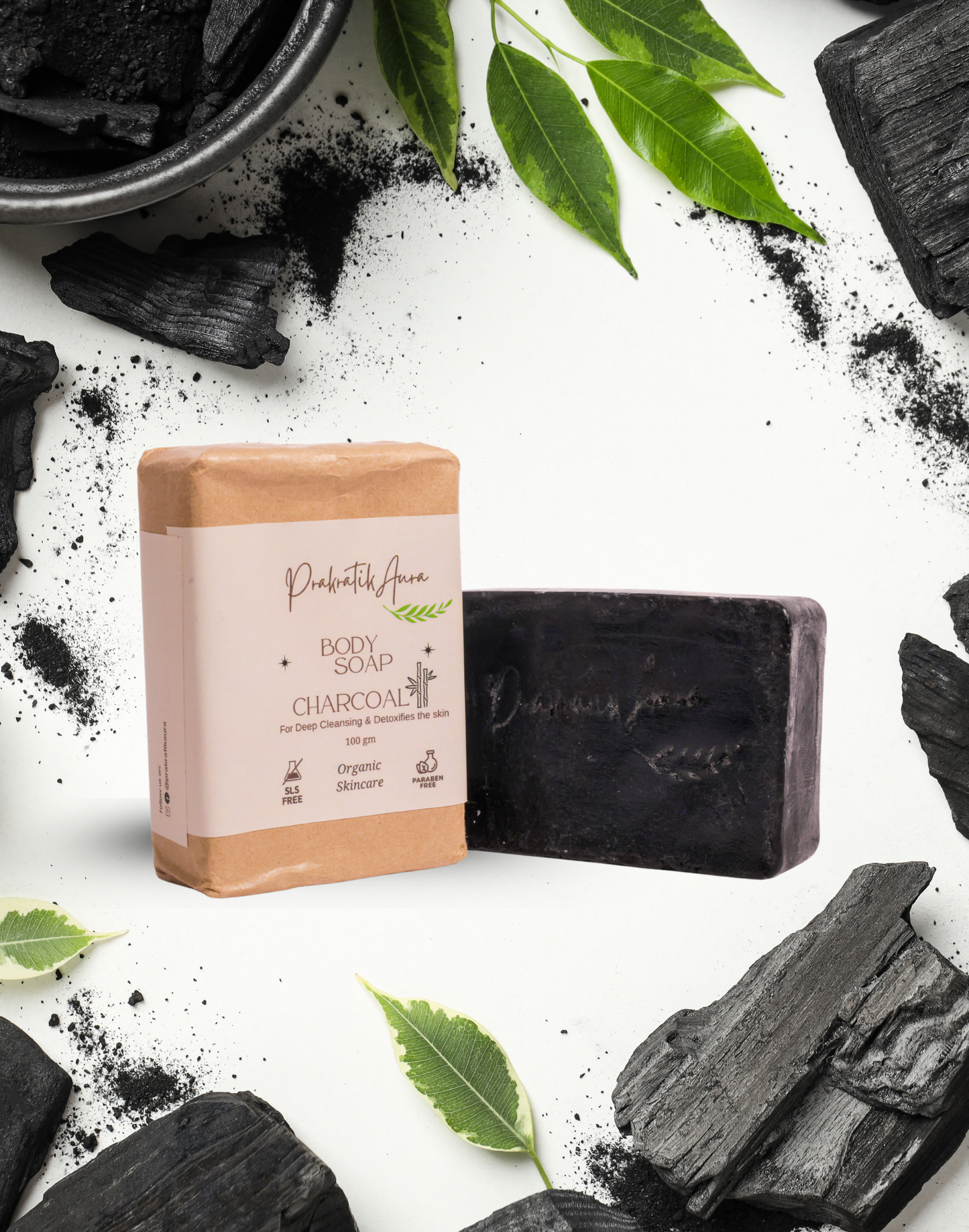 Handmade Charcoal Body Soap
