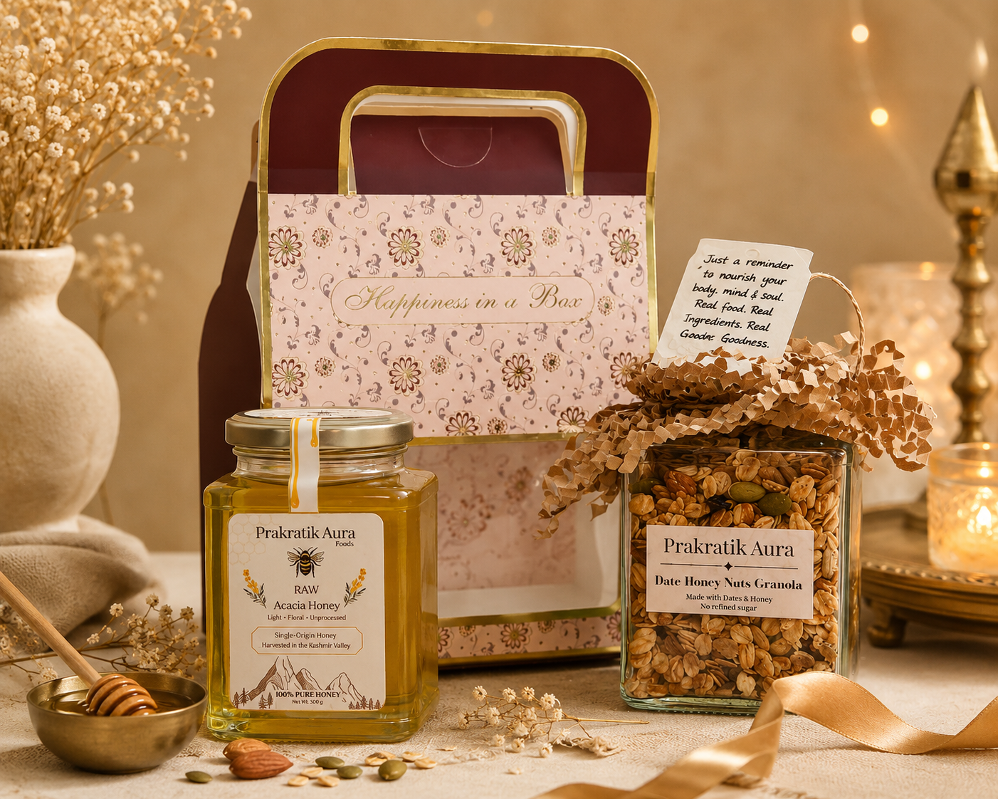 Honey & Granola Gift Combo | Happiness in a Box