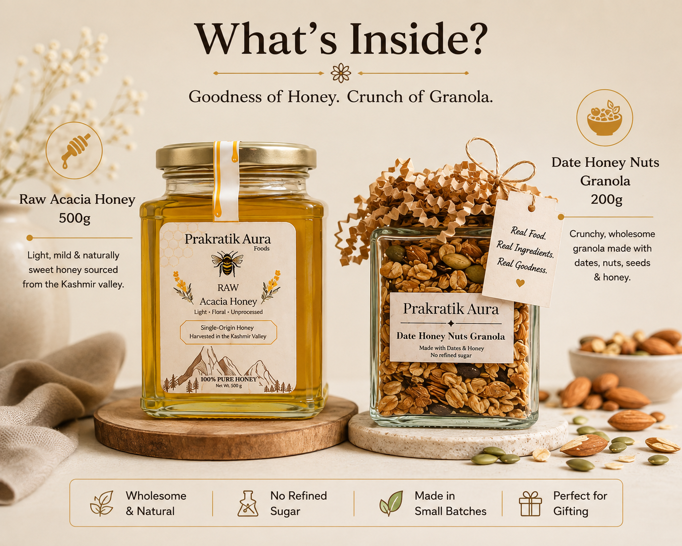 Honey & Granola Gift Combo | Happiness in a Box