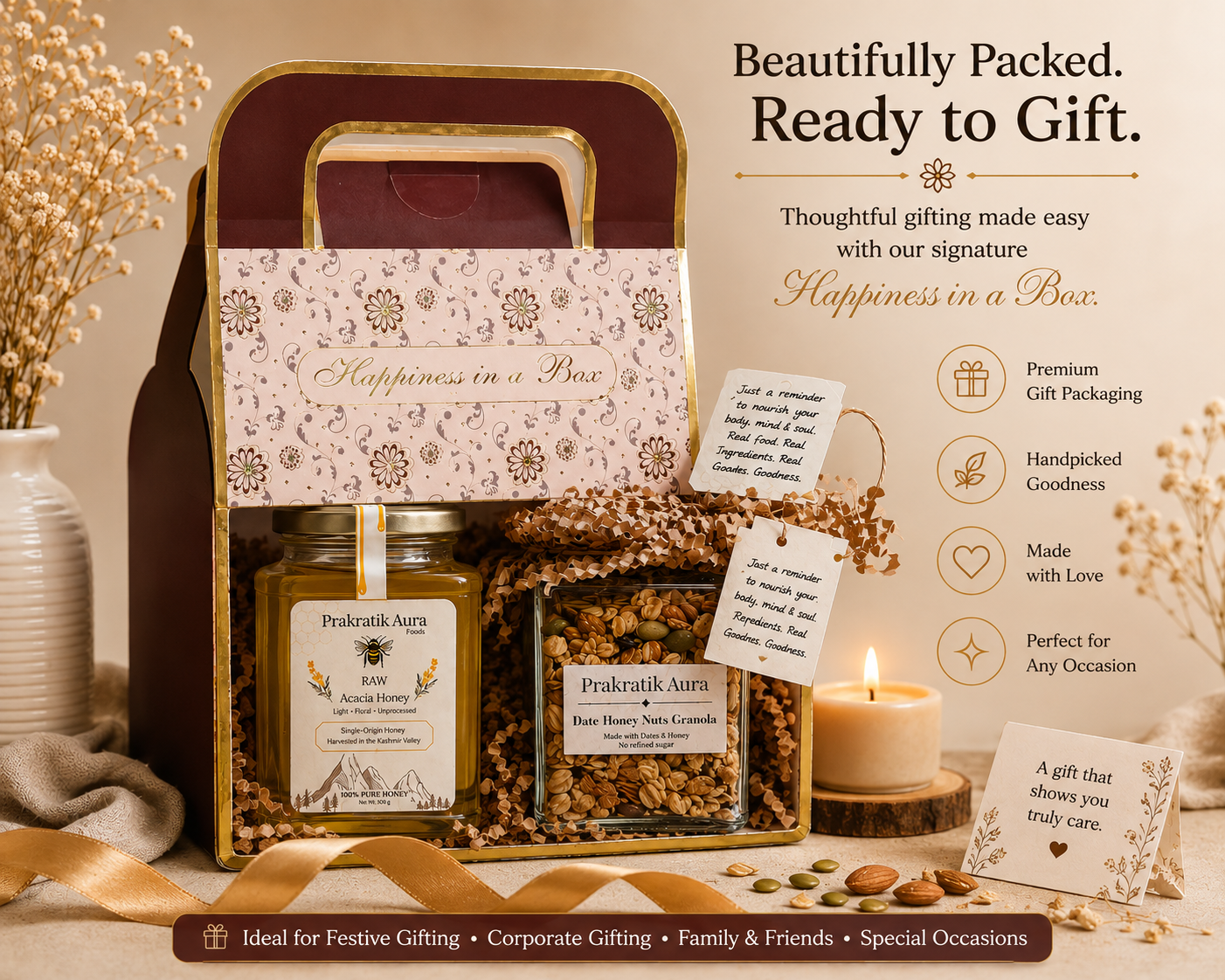 Honey & Granola Gift Combo | Happiness in a Box