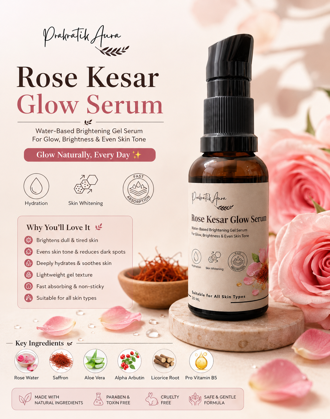 Kesar & Rose Serum